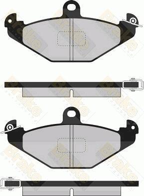 Brake Engineering PA814 - Гальмівні колодки, дискові гальма autozip.com.ua