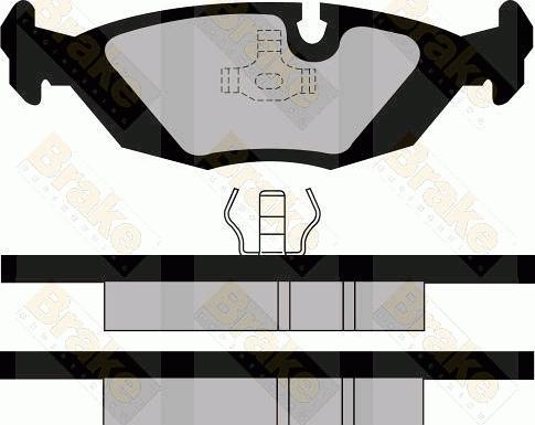 Brake Engineering PA393 - Гальмівні колодки, дискові гальма autozip.com.ua