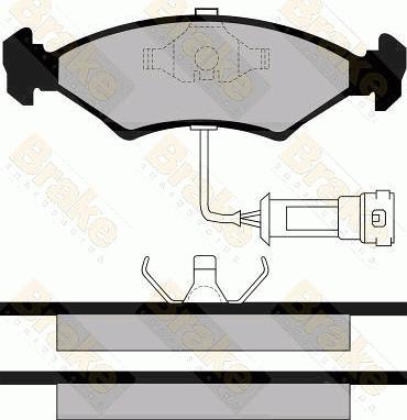 Brake Engineering PA344 - Гальмівні колодки, дискові гальма autozip.com.ua