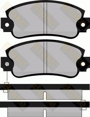 HELLA PAGID 355100361 - Гальмівні колодки, дискові гальма autozip.com.ua