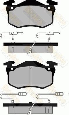 Brake Engineering PA352 - Гальмівні колодки, дискові гальма autozip.com.ua