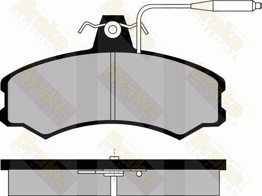 Brake Engineering PA362 - Гальмівні колодки, дискові гальма autozip.com.ua