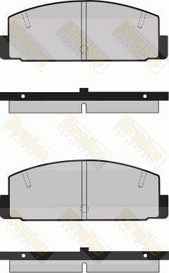 Brake Engineering PA367 - Гальмівні колодки, дискові гальма autozip.com.ua