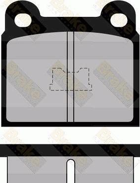 Brake Engineering PA250 - Гальмівні колодки, дискові гальма autozip.com.ua