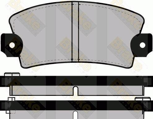 Brake Engineering PA228 - Гальмівні колодки, дискові гальма autozip.com.ua