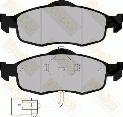 Brake Engineering PA730 - Гальмівні колодки, дискові гальма autozip.com.ua