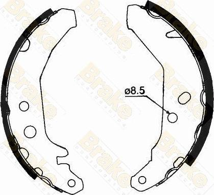 Brake Engineering SH1279 - Комплект гальм, барабанний механізм autozip.com.ua