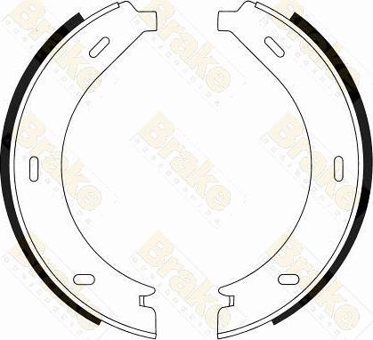 Brake Engineering SH2489 - Комплект гальм, ручник, парковка autozip.com.ua