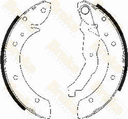 Brake Engineering SH2483 - Комплект гальм, барабанний механізм autozip.com.ua