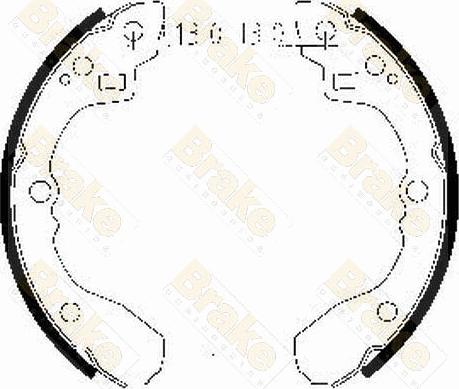 Brake Engineering SH2471 - Комплект гальм, барабанний механізм autozip.com.ua