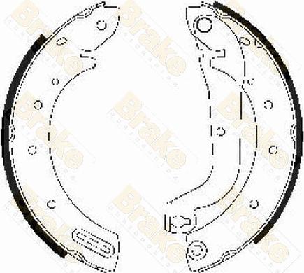 Brake Engineering SH2472 - Комплект гальм, барабанний механізм autozip.com.ua