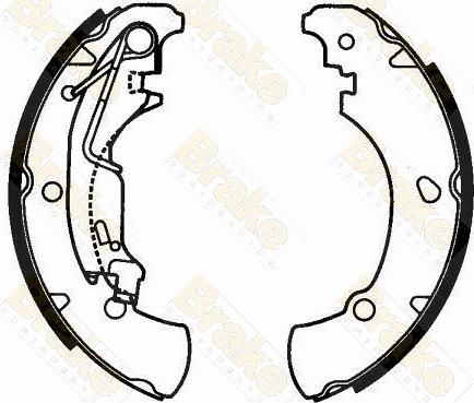 Brake Engineering SH2597 - Комплект гальм, барабанний механізм autozip.com.ua