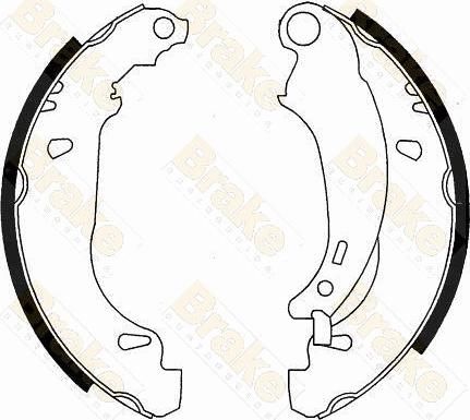 Brake Engineering SH2541 - Комплект гальм, барабанний механізм autozip.com.ua