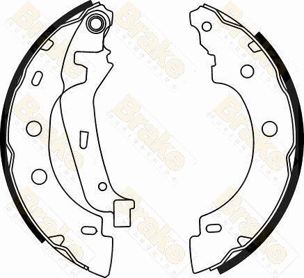 Brake Engineering SH2547 - Комплект гальм, барабанний механізм autozip.com.ua