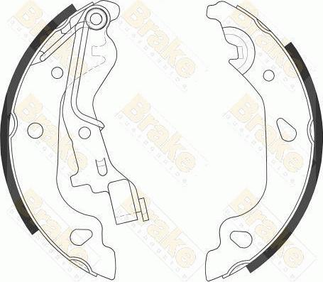 Brake Engineering SH2557 - Комплект гальм, барабанний механізм autozip.com.ua