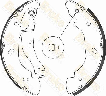 Brake Engineering SH2583 - Комплект гальм, барабанний механізм autozip.com.ua