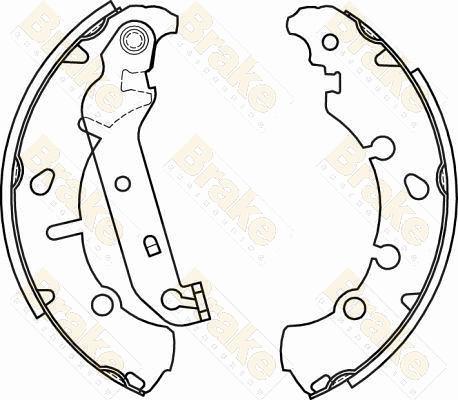 Brake Engineering SH2582 - Комплект гальм, барабанний механізм autozip.com.ua