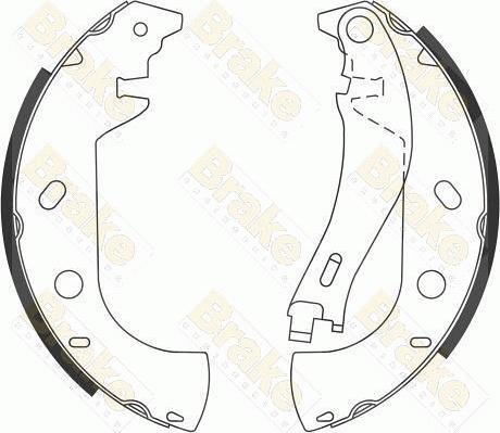 Brake Engineering SH2535 - Комплект гальм, барабанний механізм autozip.com.ua