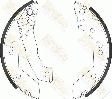 Brake Engineering SH2602 - Комплект гальм, барабанний механізм autozip.com.ua