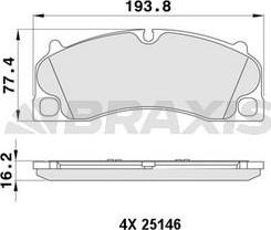 Porsche 982 698 151 C - Гальмівні колодки, дискові гальма autozip.com.ua