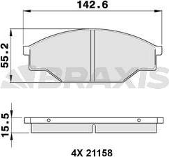 Braxis AA0323 - Гальмівні колодки, дискові гальма autozip.com.ua