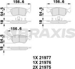 Braxis AB0230 - Гальмівні колодки, дискові гальма autozip.com.ua