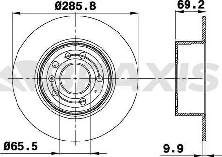 Motaquip LVBE196Z - Гальмівний диск autozip.com.ua