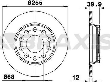 VW 8EO 615 6O1Q - Гальмівний диск autozip.com.ua