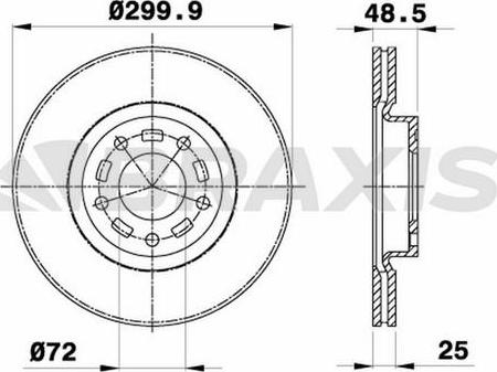 DON PCD11622 - Гальмівний диск autozip.com.ua