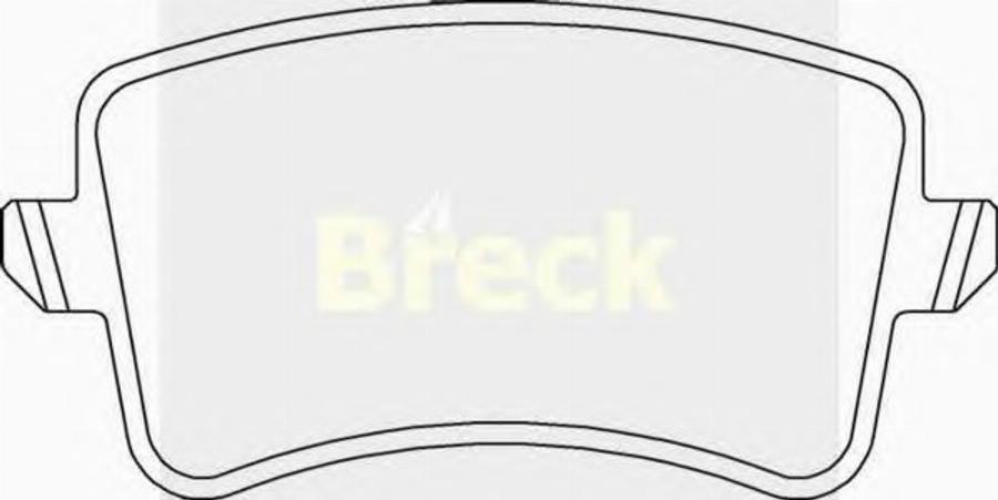 Breck 24606 00 702 00 - Гальмівні колодки, дискові гальма autozip.com.ua