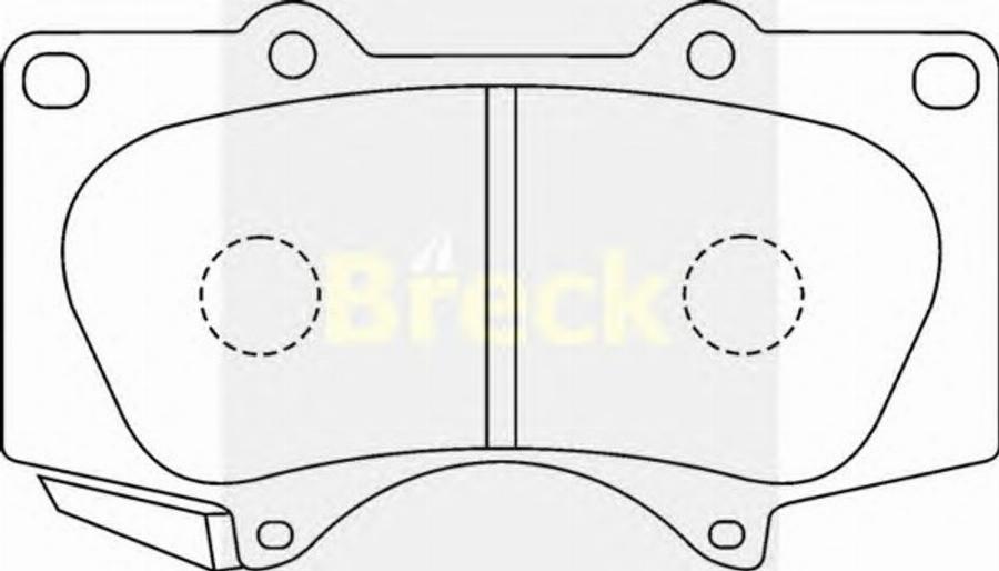 Breck 24024 00 C - Гальмівні колодки, дискові гальма autozip.com.ua