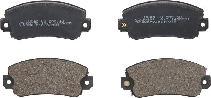 Breck 20950 00 702 10 - Гальмівні колодки, дискові гальма autozip.com.ua