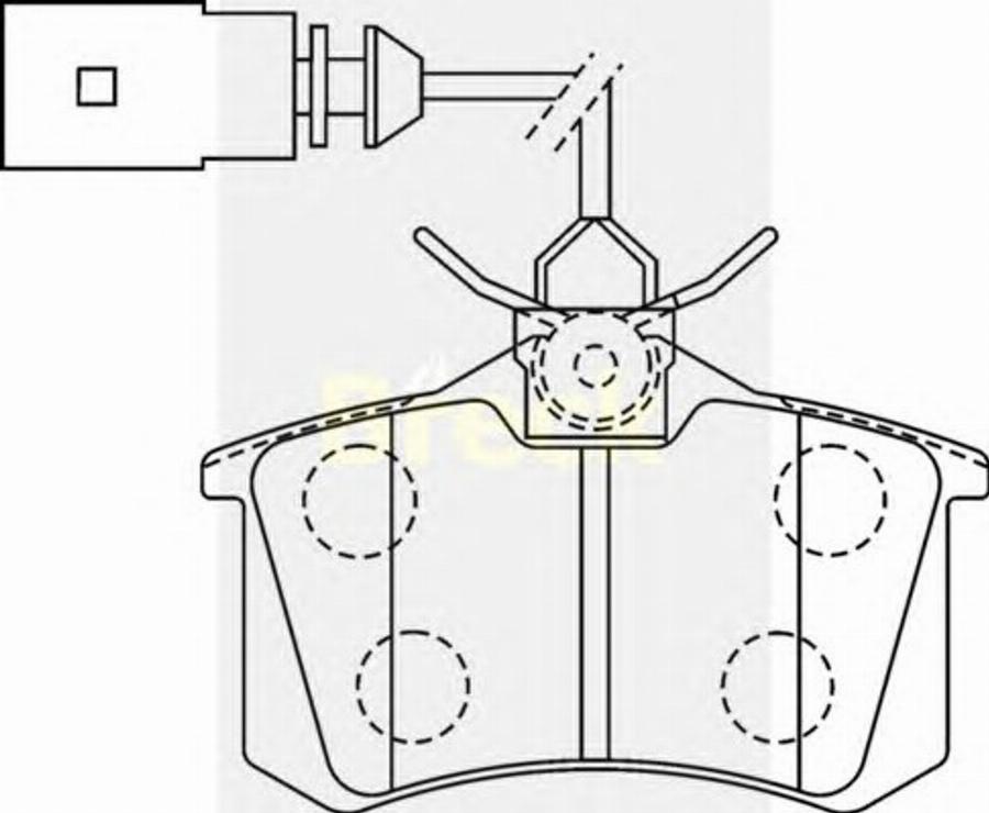 Breck 20961 10 W - Гальмівні колодки, дискові гальма autozip.com.ua