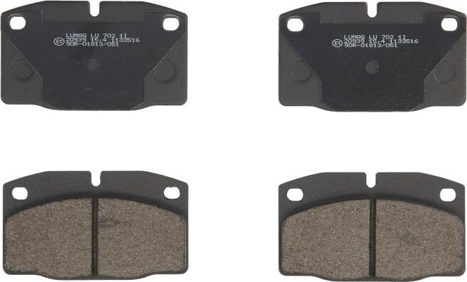Breck 20939 00 702 00 - Гальмівні колодки, дискові гальма autozip.com.ua