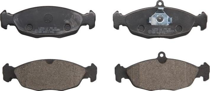 Breck 20547 00 702 00 - Гальмівні колодки, дискові гальма autozip.com.ua