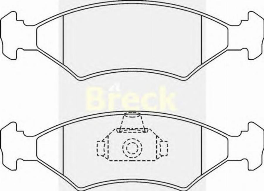 Breck 20640 00 - Гальмівні колодки, дискові гальма autozip.com.ua