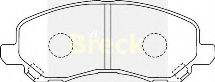 Breck 20788 00 C - Гальмівні колодки, дискові гальма autozip.com.ua