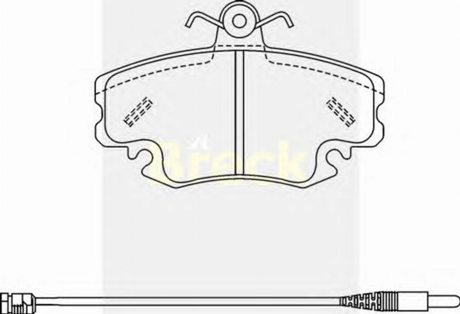 Breck 21463 00 W - Гальмівні колодки, дискові гальма autozip.com.ua