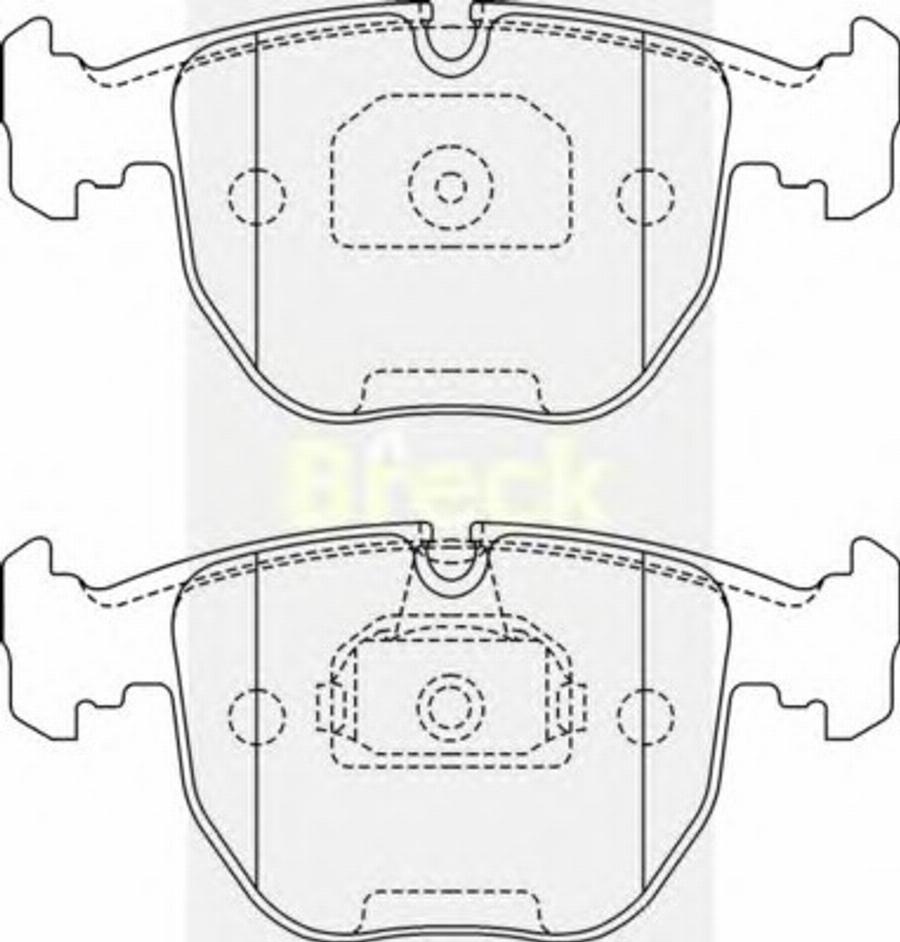 Breck 21486 00 701 00 - Гальмівні колодки, дискові гальма autozip.com.ua