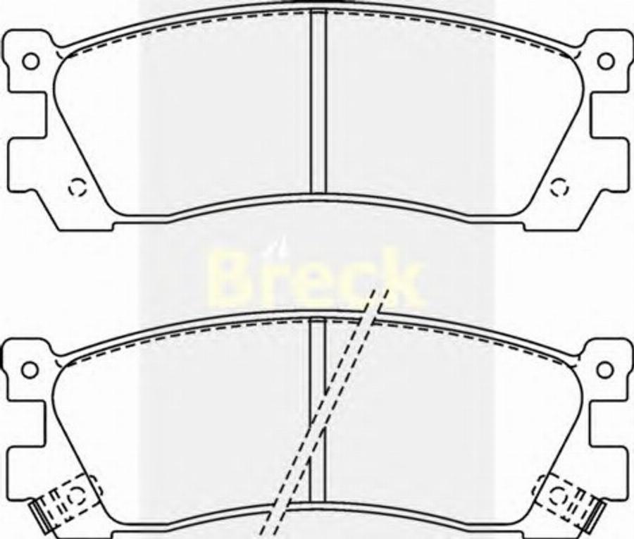 Breck 21320 00 C - Гальмівні колодки, дискові гальма autozip.com.ua