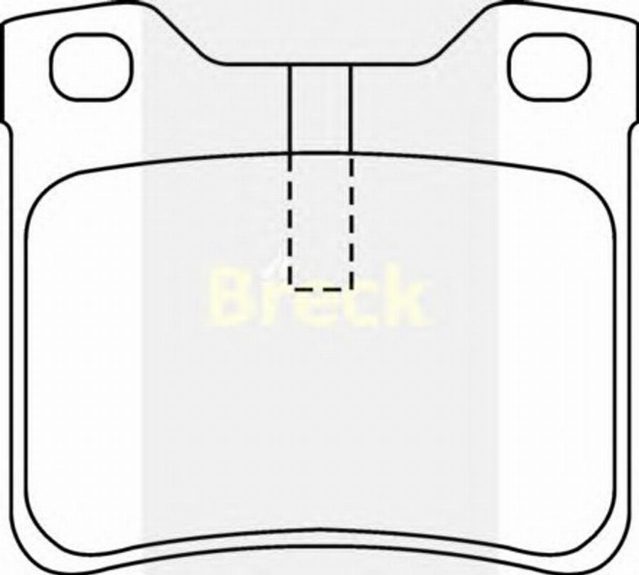 Breck 21278002 - Гальмівні колодки, дискові гальма autozip.com.ua