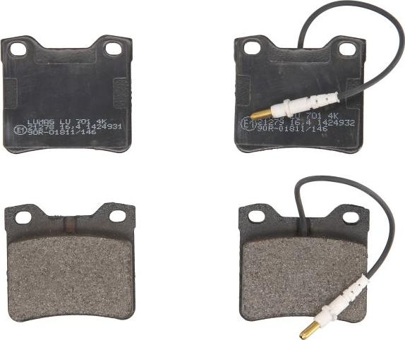 Breck 21278 00 701 10 - Гальмівні колодки, дискові гальма autozip.com.ua