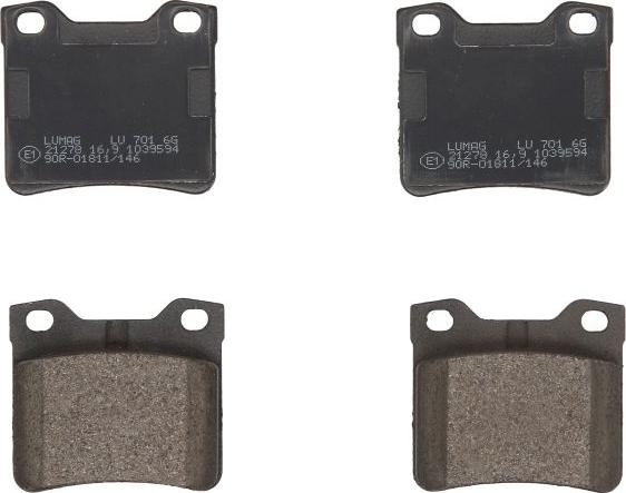 Breck 21278 10 701 00 - Гальмівні колодки, дискові гальма autozip.com.ua