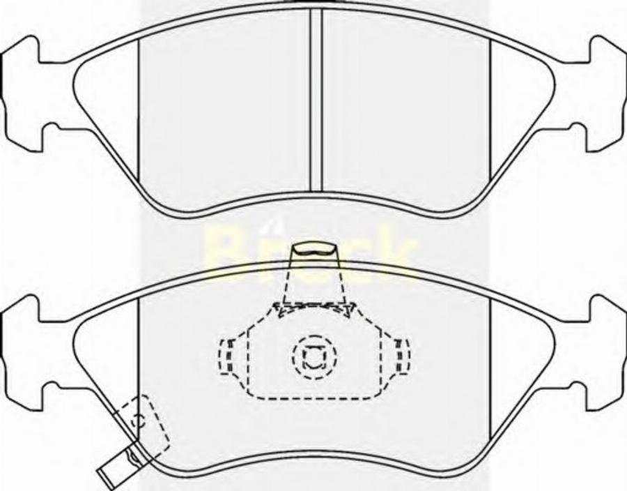 Breck 23450 00 C - Гальмівні колодки, дискові гальма autozip.com.ua