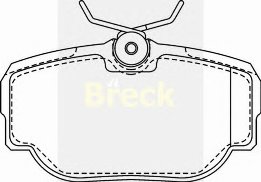 Breck 2345800 - Гальмівні колодки, дискові гальма autozip.com.ua