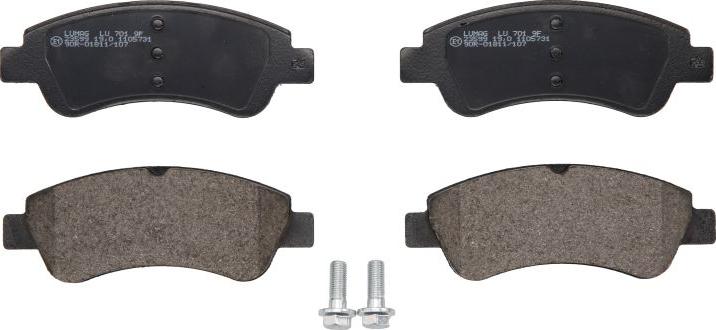 Breck 23599 00 701 00 - Гальмівні колодки, дискові гальма autozip.com.ua