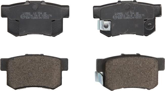 Breck 23652 00 704 00 - Гальмівні колодки, дискові гальма autozip.com.ua