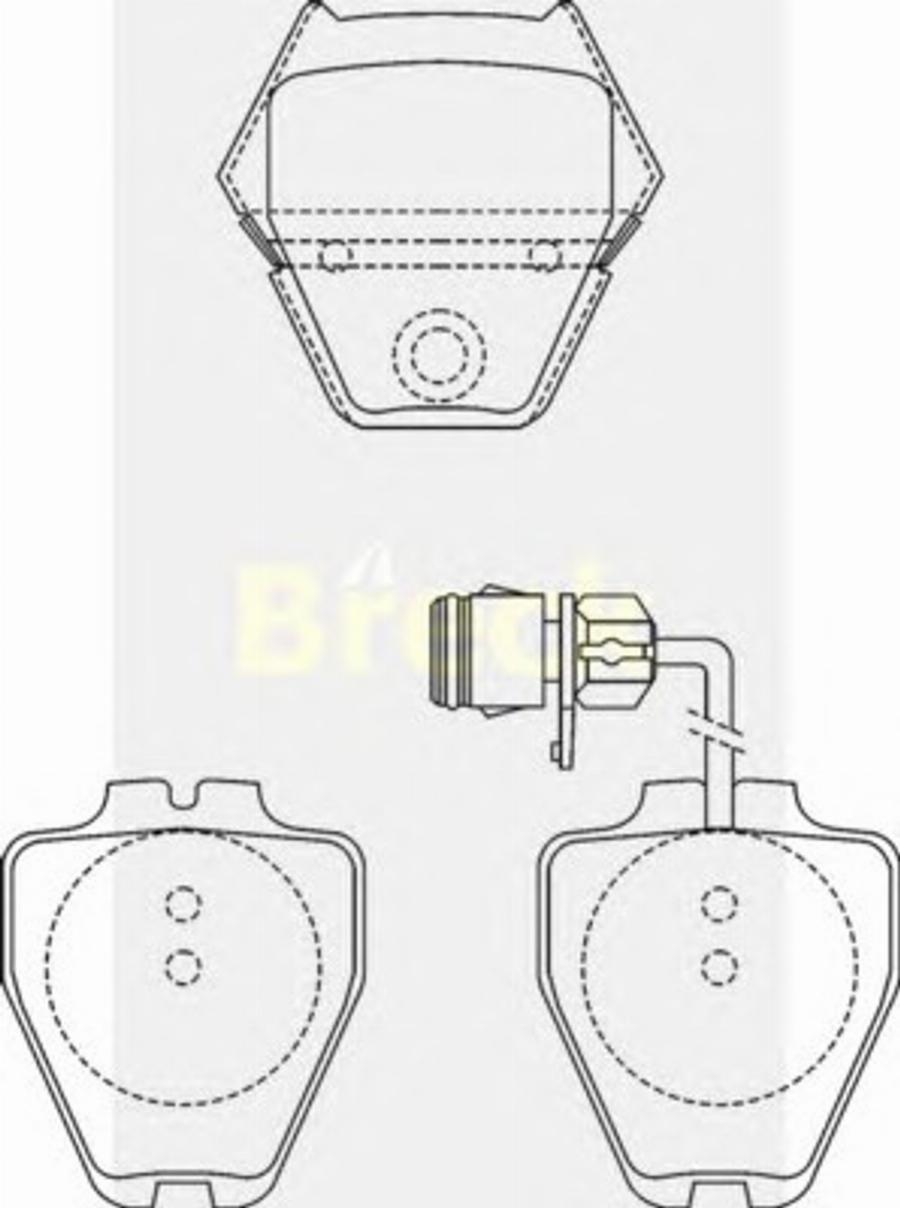 Breck 23118 00 W - Гальмівні колодки, дискові гальма autozip.com.ua