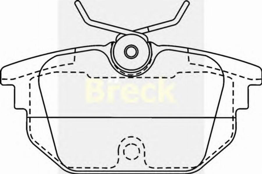 Breck 23177 00 - Гальмівні колодки, дискові гальма autozip.com.ua