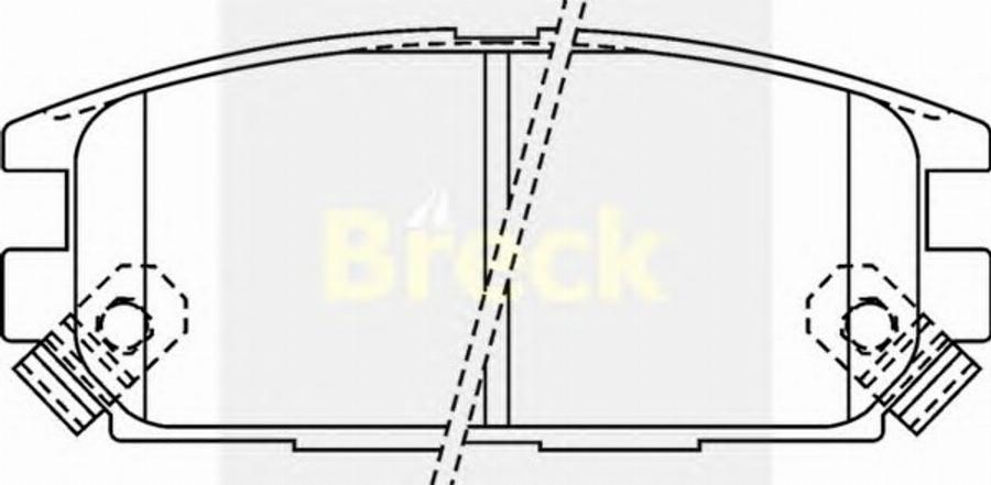 Breck 23373 00 C - Гальмівні колодки, дискові гальма autozip.com.ua